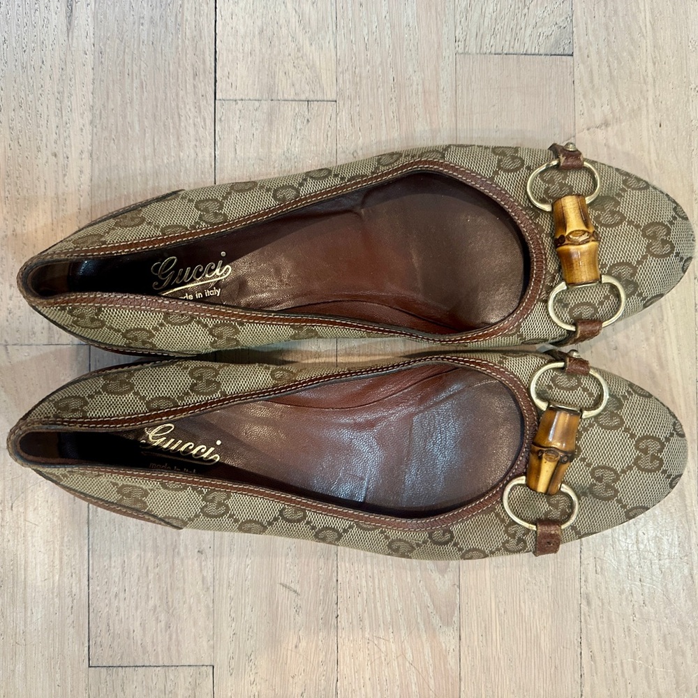 GUCCI VINTAGE MONOGRAM BALLET FLAT